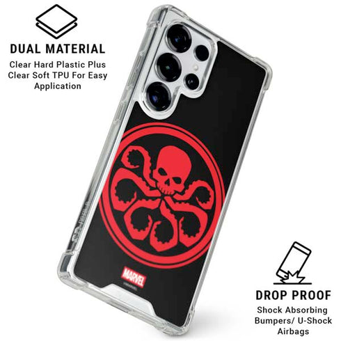 Marvel Captain America Hydra Symbol Galaxy S25 Ultra Clear Case
